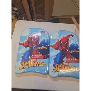 2 Marvel Spider-Man Kids Swim Kickboards Pool Float Training Boards New